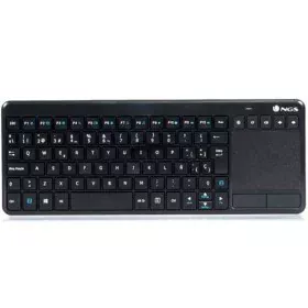 Clavier sans fil NGS NGS-KEYBOARD-0240 Noir de NGS, Claviers numériques - Réf : S9913139, Prix : 28,36 €, Remise : %