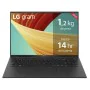 Laptop LG Gram 16Z90R-E AD78B 16" Intel Core i7-1360P 32 GB RAM 1 TB SSD NVIDIA GeForce RTX 3050 Qwerty espanhol de LG, Portá...