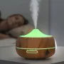 Humidificateur à Diffuseur d'Arômes avec LED Multicolore Wooden-Effect InnovaGoods de InnovaGoods, Humidificateurs - Réf : V0...