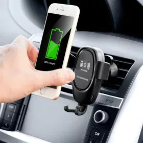 Support pour téléphone portable avec chargeur de voiture sans fil Wolder InnovaGoods de InnovaGoods, Accessoires pour voiture...