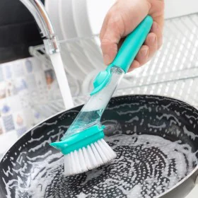 Scourer Brush with Handle and Soap Dispenser Cleasy InnovaGoods by InnovaGoods, Brushes - Ref: V0103083, Price: 9,90 €, Disco...