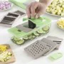 Cortador de Verduras, Rallador y Mandolina con Recetas y Accesorios 7 en 1 Choppie Expert InnovaGoods de InnovaGoods, Rallado...