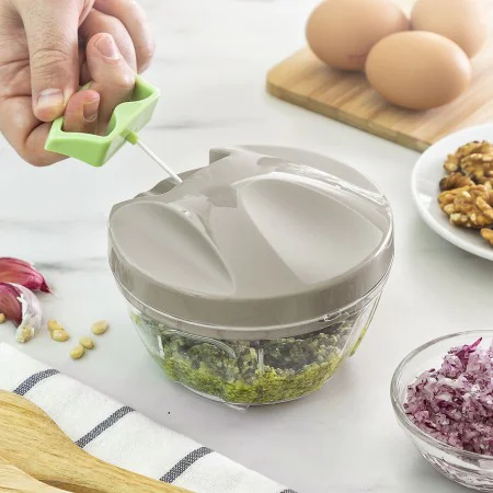 Manual mini chopper with pull cord Spinop InnovaGoods by InnovaGoods, Spiralizers, Manual Graters & Slicers - Ref: V0103140, ...