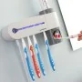 Esterilizador UV de Escovas de Dentes com Suporte e Dispensador de Pasta de Dentes Smiluv InnovaGoods de InnovaGoods, Suporte...