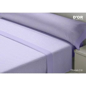 Jeu de draps D'Or TRIANA Mauve Lit 1 persone Franela de D'Or, Draps et taies d'oreiller - Réf : D2101712, Prix : 34,28 €, Rem...