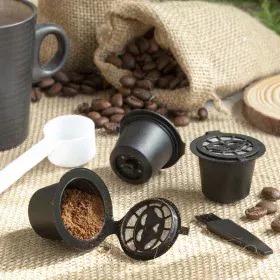 Set di 3 capsule da Caffè Riutilizzabili Recoff InnovaGoods di InnovaGoods, Filtri per macchine da caffè - Rif: V0103363, Pre...