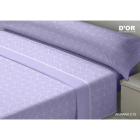 Jeu de draps D'Or ANKARA Mauve Lit 1 persone Franela de D'Or, Draps et taies d'oreiller - Réf : D2101875, Prix : 34,28 €, Rem...