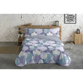 Duvet cover set Hosteline Circulos Blue Double 3 Pieces by Hosteline, Quilts and quilt covers - Ref: D2101885, Price: 30,43 €...