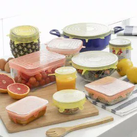 Set of 10 Reusable and Adjustable Kitchen Lids Lilyd InnovaGoods by InnovaGoods, Airtight jars and accessories - Ref: V010356...