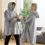 Übergroßes mit Fleece gefütterte Kapuzendecke Swug InnovaGoods von InnovaGoods, Bademäntel - Ref: V0103580, Preis: 24,90 €, R...