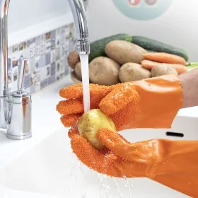 Fruit and Vegetable Cleaning Gloves Glinis InnovaGoods by InnovaGoods, Peelers - Ref: V0103617, Price: 8,91 €, Discount: %