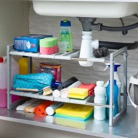 Extendable Under-Sink Shelf Unit Shibblek InnovaGoods 2 Shelves by InnovaGoods, Utility Shelves - Ref: V0103677, Price: 17,90...