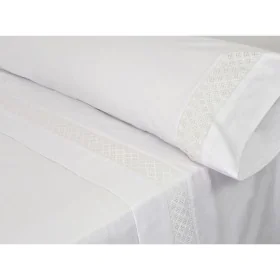 Jeu de draps Pierre Cardin ELISA Blanc Lit ½ persones de Pierre Cardin, Draps et taies d'oreiller - Réf : D2102219, Prix : 46...