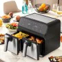 Air Fryer InnovaGoods Fryinn Double 8000 Black 3400 W 8 L Stainless steel by InnovaGoods, Air fryers - Ref: V0103721, Price: ...