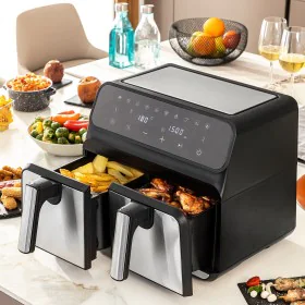 Heißluftfritteuse InnovaGoods Fryinn Double 8000 Schwarz 3400 W 8 L Edelstahl von InnovaGoods, Heißluftfritteusen - Ref: V010...