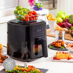 Fritadeira de Ar com Balança InnovaGoods Fryinn Balance 5000 Preto 1500 W 5 L Aço inoxidável de InnovaGoods, Fritadeiras a ar...