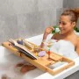 Vassoio per Vasca da Bagno in Bambù Estensibile Trayth InnovaGoods di InnovaGoods, Accessori per vasca da bagno - Rif: V01037...