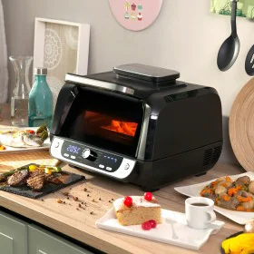 Freidora de Aire con Grill, Accesorios y Recetario InnovaGoods Fryinn 12-in-1 6000 Negro Acero 3400 W 6 L de InnovaGoods, Fre...