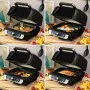 Friggitrice ad Aria con Grill, Accessori e Ricettario InnovaGoods Fryinn 12-in-1 6000 Nero Acciaio 3400 W 6 L di InnovaGoods,...