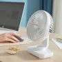 Ventilador de Escritorio Recargable Fanrec InnovaGoods Ø5,4'' 3600 mAh / 13,3 W de InnovaGoods, Ventiladores de sobremesa - R...