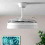 Deckenventilator mit LED-Licht und 4 einklappbaren Flügeln Blalefan InnovaGoods Weiß 72 W Ø49,5-104 cm von InnovaGoods, Decke...