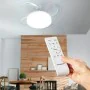 Deckenventilator mit LED-Licht und 4 einklappbaren Flügeln Blalefan InnovaGoods Weiß 72 W Ø49,5-104 cm von InnovaGoods, Decke...