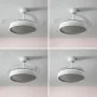 LED Ceiling Fan with 4 Retractable Blades Blalefan InnovaGoods White 72 W Ø49,5-104 cm by InnovaGoods, Ceiling Fans - Ref: V0...