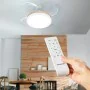 Ventoinha de Teto com Luz LED e 4 Pás Retráteis Blalefan InnovaGoods Madeira 72 W Ø49,5-104 cm de InnovaGoods, Ventiladores d...