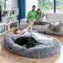 Human Dog Bed XXL InnovaGoods Grey by InnovaGoods, Beds, structures and bases - Ref: V0103863, Price: 199,90 €, Discount: %