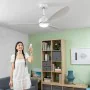 Ventilador de Techo con Luz LED y 3 Aspas ABS Flaled InnovaGoods Blanco 36 W 52" Ø132 cm de InnovaGoods, Ventiladores de tech...