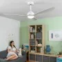 Ventilador de Techo con Luz LED y 3 Aspas ABS Flaled InnovaGoods Blanco 36 W 52" Ø132 cm de InnovaGoods, Ventiladores de tech...