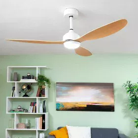 Ventilateur de Plafond avec Lumière LED et 3 Pales ABS Wuled InnovaGoods Bois 36 W 52" Ø132 cm de InnovaGoods, Ventilateurs d...