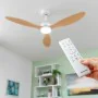 Deckenventilator mit LED-Licht und 3 ABS-Flügeln Wuled InnovaGoods Holz 36 W 52" Ø132 cm von InnovaGoods, Deckenventilatoren ...