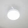 Ventilateur de Plafond avec LED, Haut-parleur et 4 Pales Rétractables Notefan InnovaGoods Blanc 36 W Ø49,5-104 cm de InnovaGo...