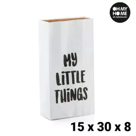 Bolsa de Papel Pequeña Oh My Home (15 x 30 x 8 cm) de BigBuy Home, Cajas y arcones de almacenaje - Ref: V0201239, Precio: 0,8...