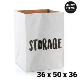 Grand Sac en Papier Oh My Home (36 x 50 x 36 cm) de BigBuy Home, Boîtes et coffres de rangement - Réf : V0201241, Prix : 1,71...