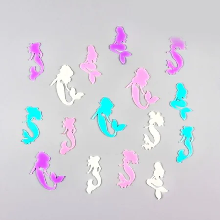 Junior Knows Fluorescent Mermaids(Pack of 16) by BigBuy Fun, Wall Décor - Ref: V0300713, Price: 0,48 €, Discount: %