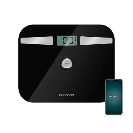 Balança digital para casa de banho Cecotec EcoPower 10200 Smart Healthy LCD Bluetooth 180 kg Preto de Cecotec, Balanças - Ref...