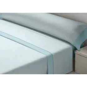 Bedding set D'Or JAZMIN Blue Single Franela by D'Or, Sheets and pillowcases - Ref: D2102568, Price: 29,32 €, Discount: %