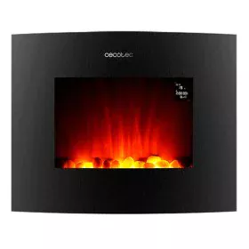 Camino Elettrico Decorativo da Parete Cecotec Ready Warm 2650 Curved Flames Connected Nero 1000 - 2000 W di Cecotec, Caminett...