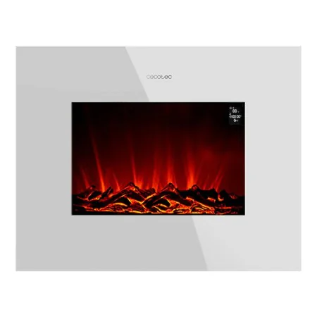 Chimenea Eléctrica Decorativa de Pared Cecotec ReadyWarm 2690 Flames Connected Blanco 1000 - 2000 W 2000 W de Cecotec, Chimen...