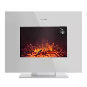 Camino Elettrico Decorativo da Parete Cecotec ReadyWarm 2700 Design Flames Bianco 1000 - 2000 W di Cecotec, Caminetti elettri...