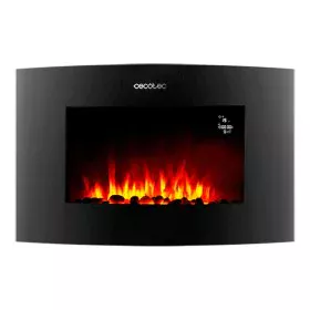 Camino Elettrico Decorativo da Parete Cecotec Ready Warm 3550 Curved Flames Connected Nero 1000 - 2000 W di Cecotec, Caminett...