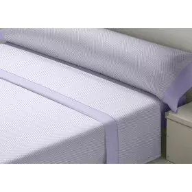 Bedding set D'Or VARTO Light mauve Small double Franela by D'Or, Sheets and pillowcases - Ref: D2102593, Price: 35,14 €, Disc...