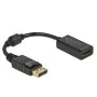 Adaptador DisplayPort a HDMI DELOCK 61011 Negro 15 cm de DELOCK, Adaptadores DP-HDMI - Ref: V3400478, Precio: 15,62 €, Descue...