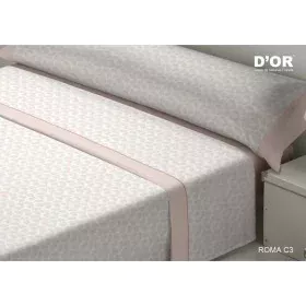 Jeu de draps D'Or ROMA Rose Lit 1 persone Franela de D'Or, Draps et taies d'oreiller - Réf : D2102911, Prix : 31,27 €, Remise...