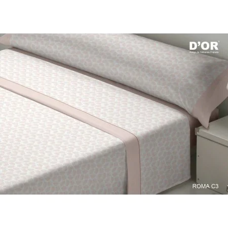 Bedding set D'Or ROMA Pink Single Franela by D'Or, Sheets and pillowcases - Ref: D2102911, Price: 31,27 €, Discount: %