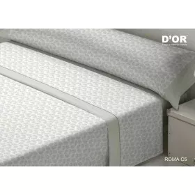 Bedding set D'Or ROMA Grey Single Franela by D'Or, Sheets and pillowcases - Ref: D2102912, Price: 31,27 €, Discount: %