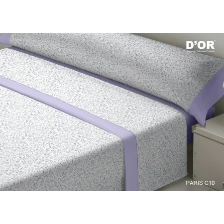 Jeu de draps D'Or PARIS Mauve Lit ½ persones Franela de D'Or, Draps et taies d'oreiller - Réf : D2102942, Prix : 37,45 €, Rem...