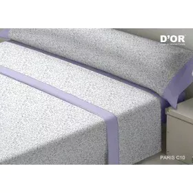 Jeu de draps D'Or PARIS Mauve Lit king size Franela de D'Or, Draps et taies d'oreiller - Réf : D2102954, Prix : 53,81 €, Remi...